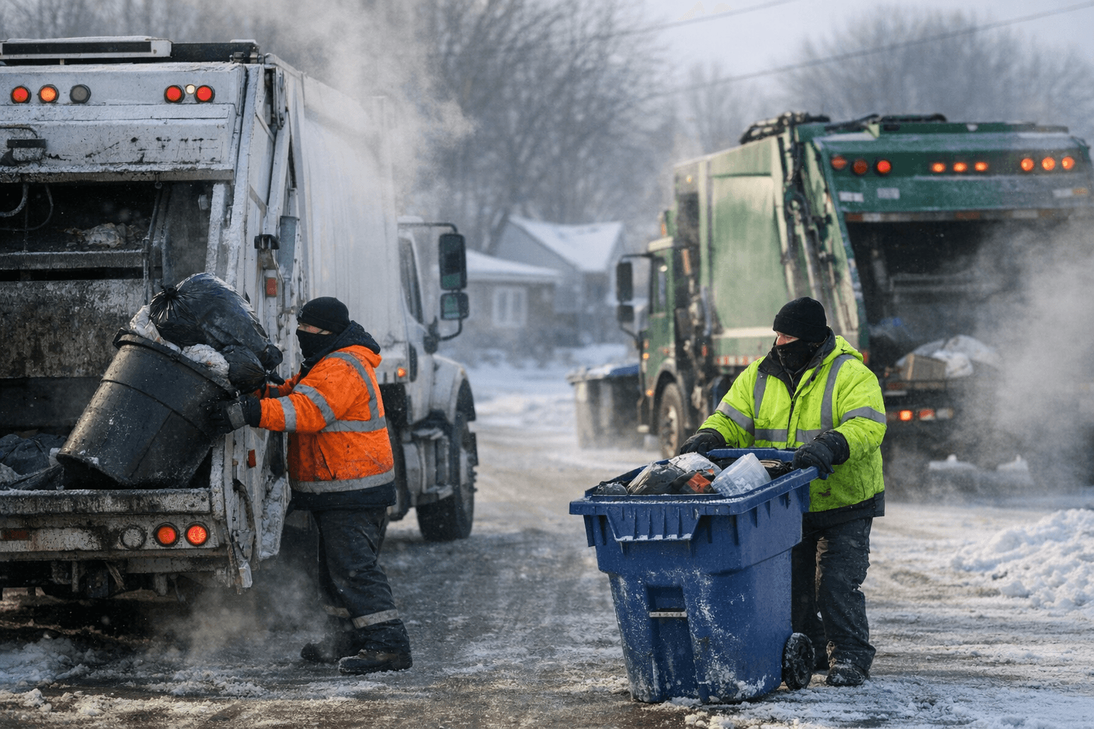 Jasper Dept. Runs Double Trash/Recycling Trucks Tuesday Jan. 27 Amid Extreme Cold