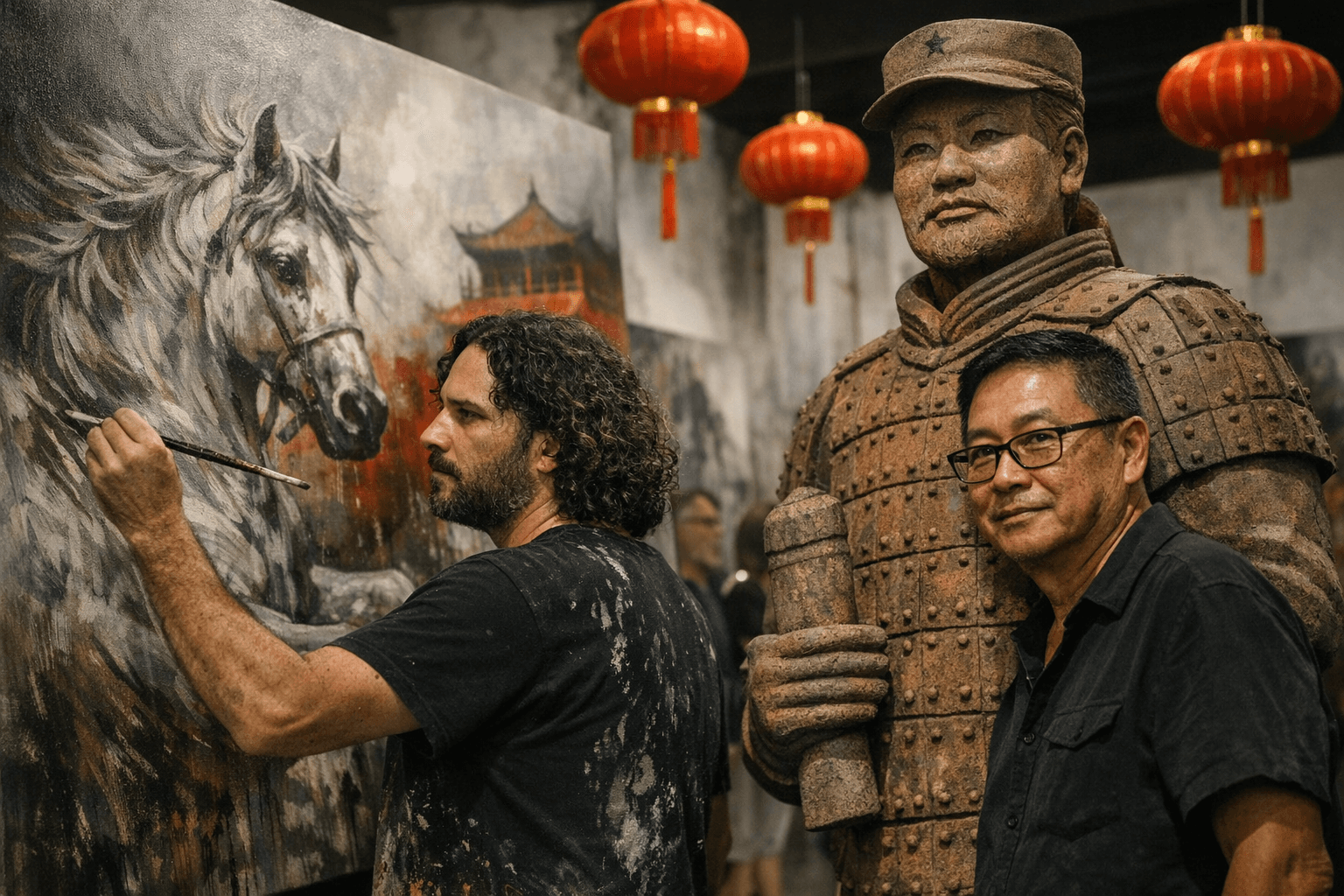 Alexis Díaz Carbonell and Alfredo Chong showcase Spring Festival art in Havana