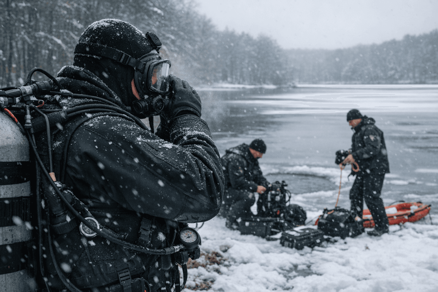 Guilford County Sheriff's Office Underwater Recovery Team Prepares for Winter Weather
