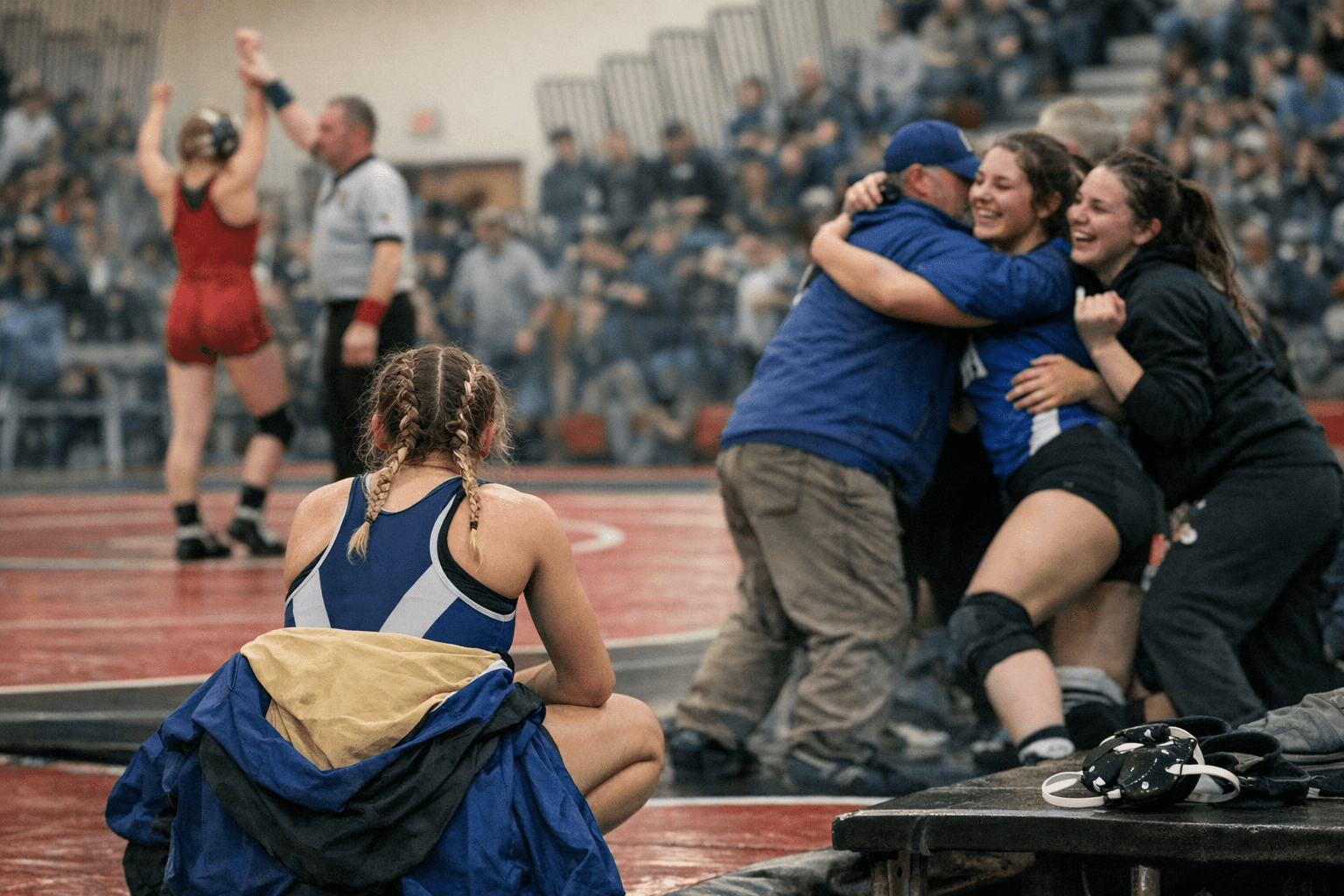 Baker/Powder Valley Girls Finish 7th at Harrisburg; Seven Qualify