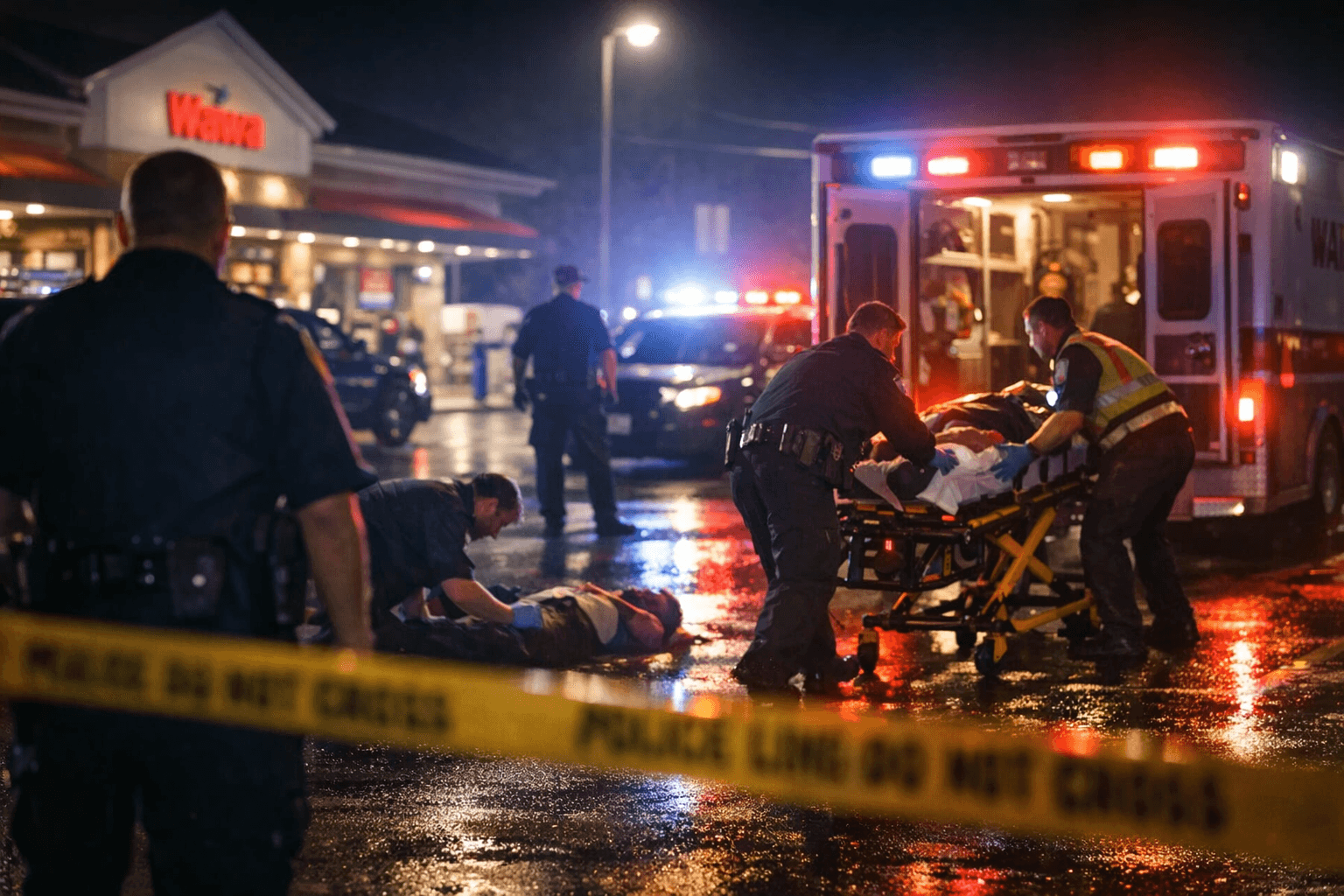 Two People Shot Near Wawa on Fort Meade Road Sunday Evening, Hospitalized