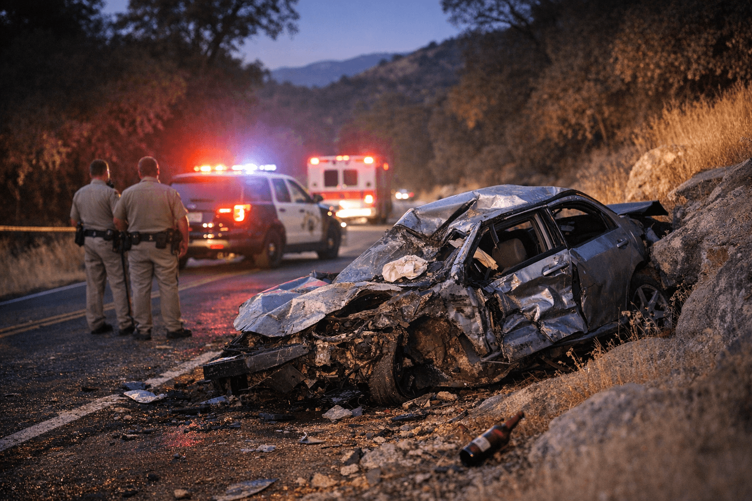 CHP Says Suspected DUI Crash on Auberry Road Kills Man Near Prather