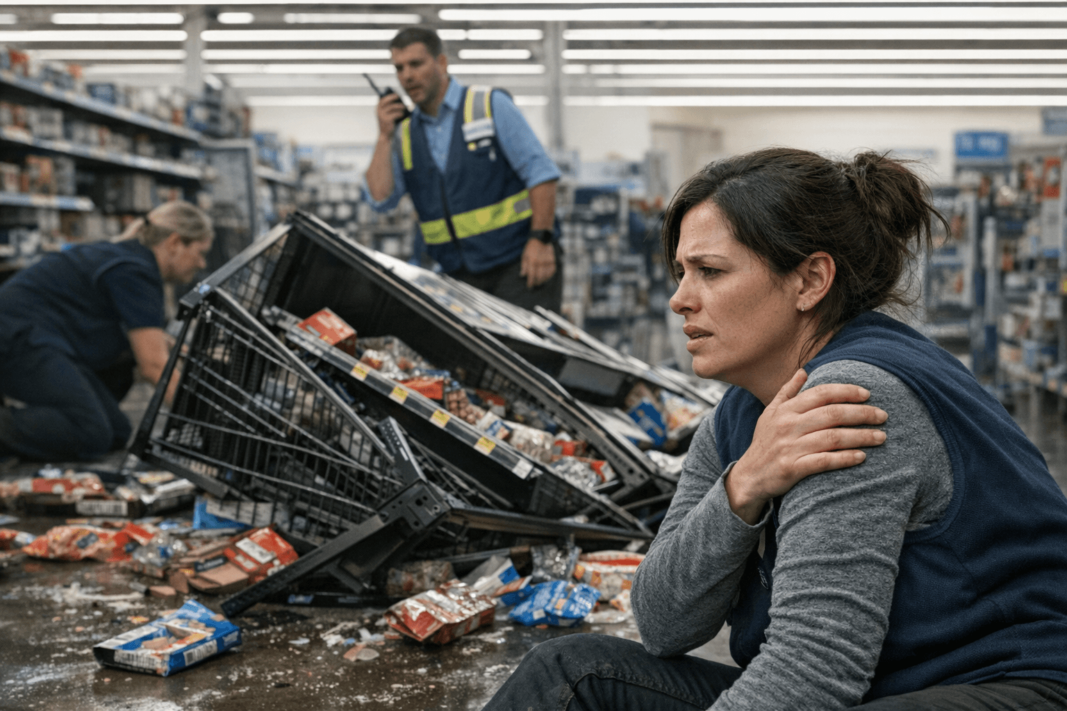 Luzerne County woman sues Walmart after improperly secured display rack collapsed