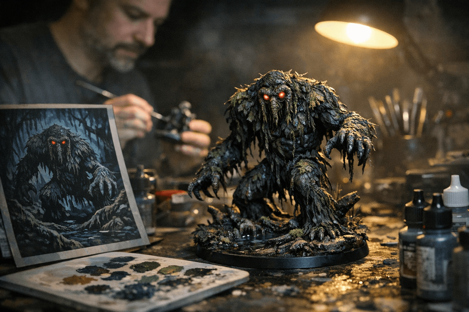 Sorastro Shares Man-Thing Nighttime Forest Palette Inspired by Arthur Adams