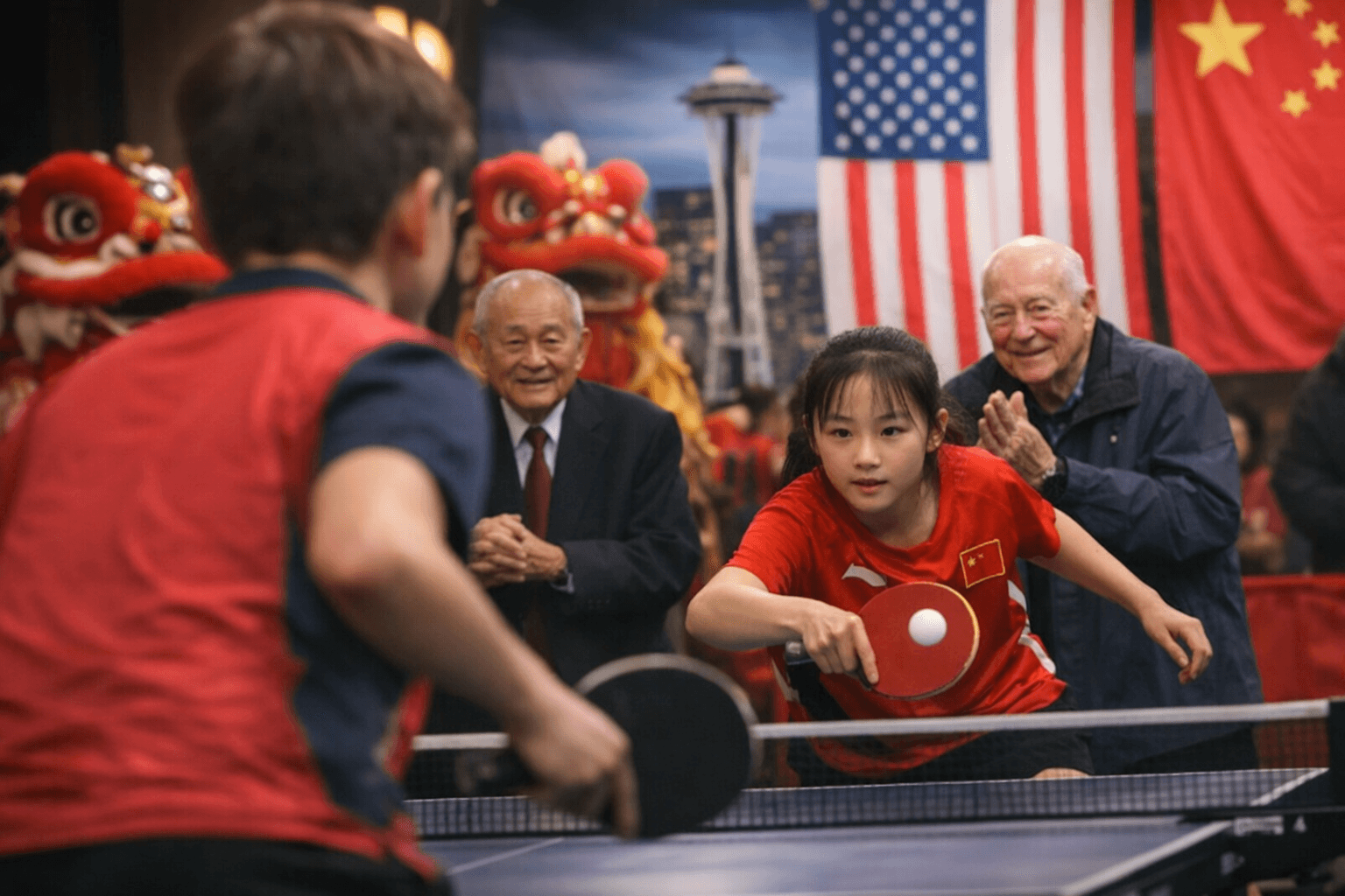 Tacoma Hosts Spring Festival Celebrating 55th Anniversary of China-U.S. Ping-Pong Diplomacy