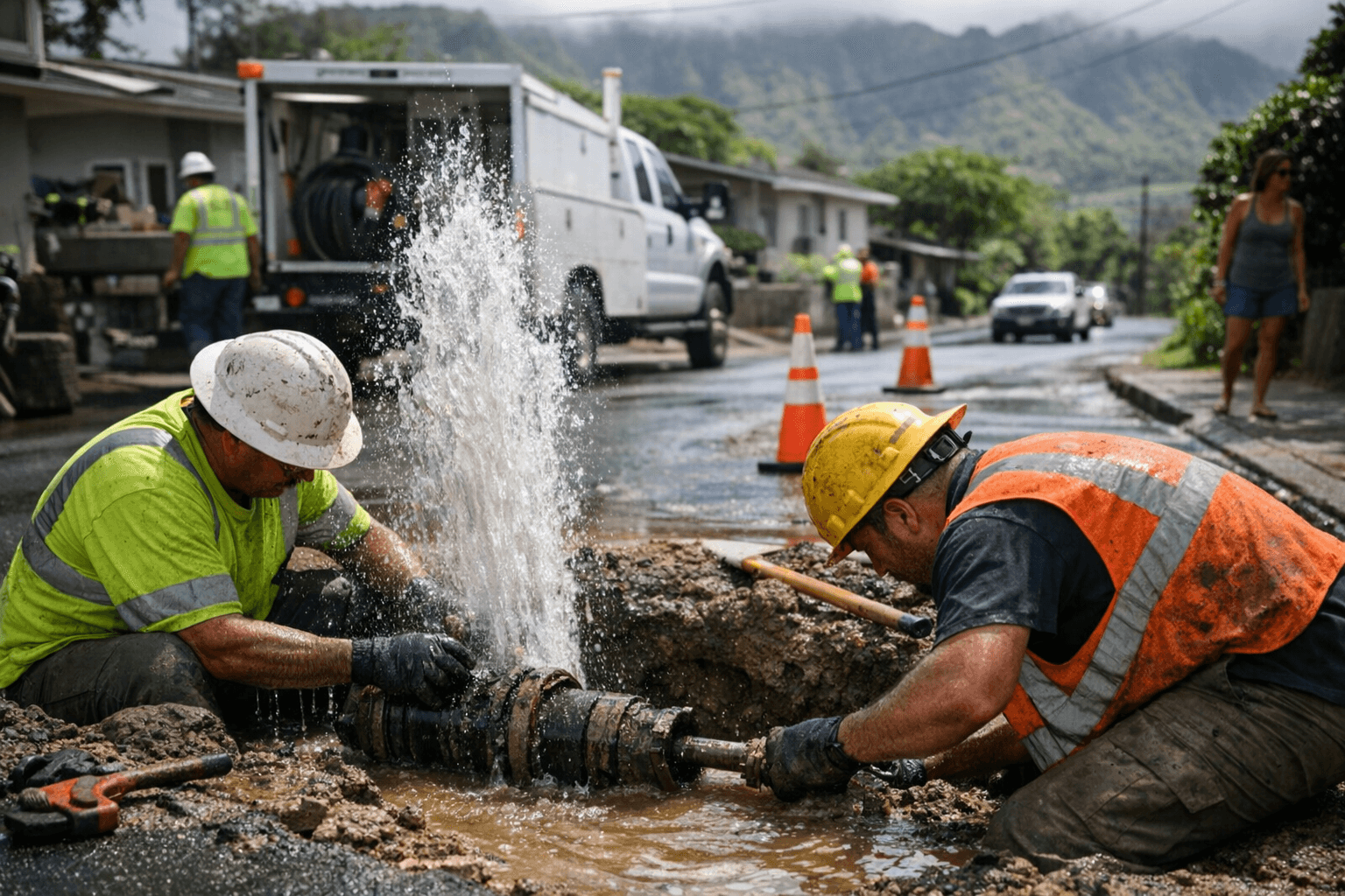 Kauaʻi Department Restores Kauila Street Water After One-Hour Repair