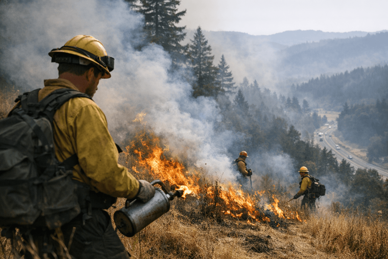 Controlled Burn Planned Feb. 4 in Korbel and Blue Lake, Smoke Possible