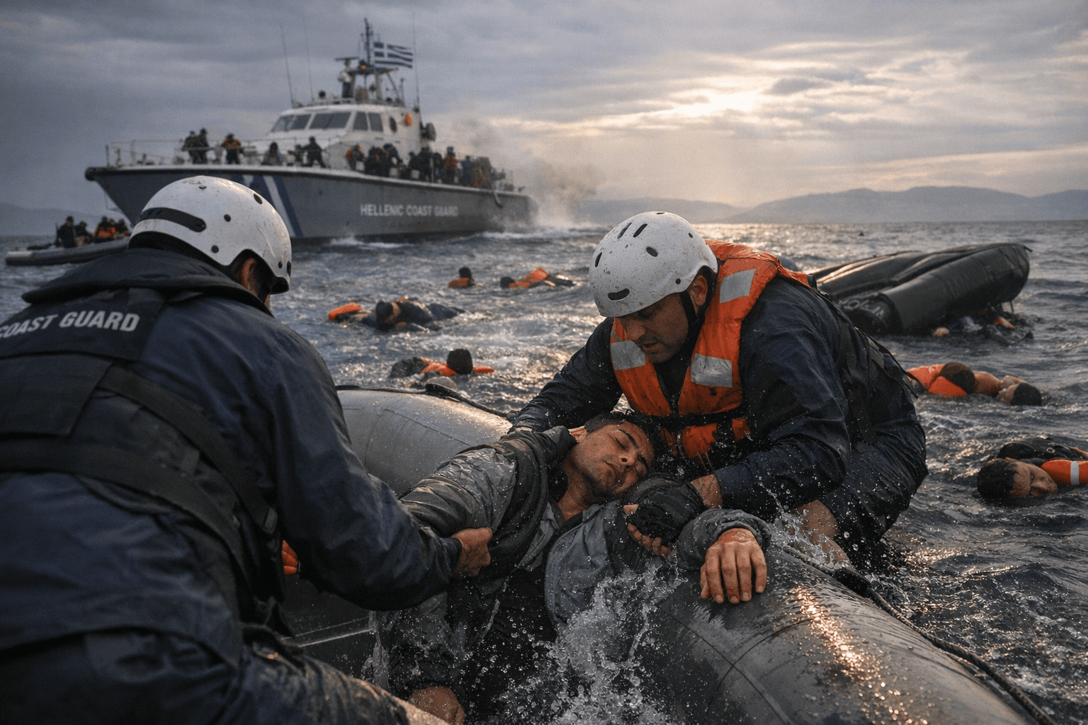 At least 15 migrants killed after collision with coast guard off Chios