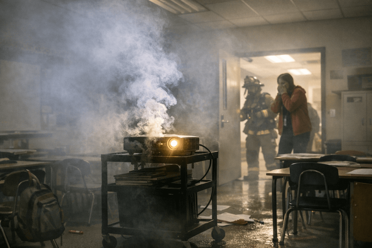 Jeremy Ranch Elementary classroom cleared after smoke from faulty projector bulb
