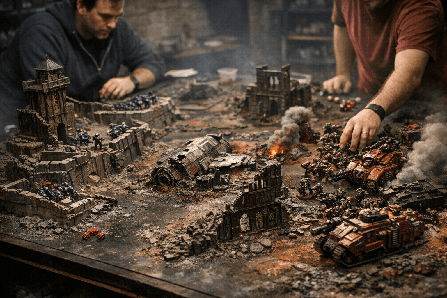 Asymmetric Narrative Table Rules and Layouts for Warhammer 40k Play