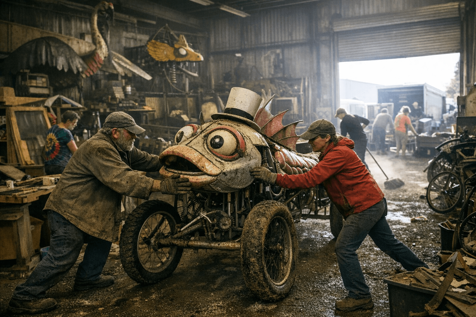 Kinetic Sculpture Lab Moves to 1680 Samoa Boulevard, Seeks Community Help