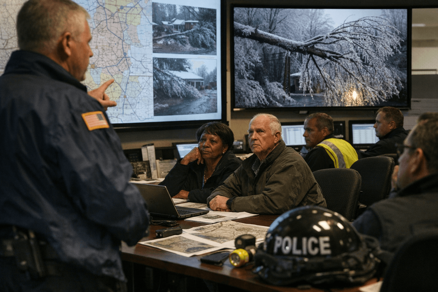 Bowie Council Receives Update on City Response to Ice Storm