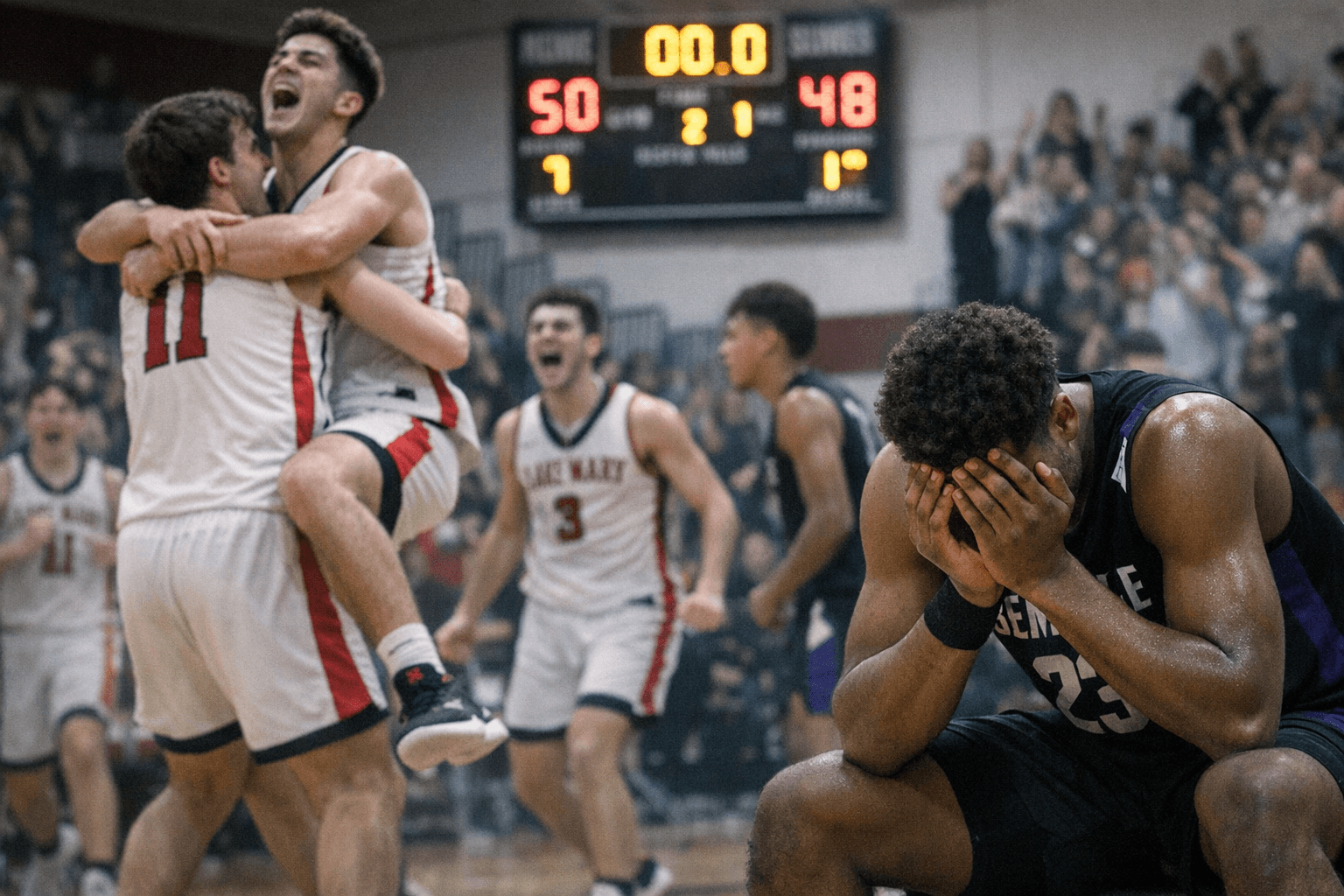 Lake Mary Edges Seminole 50-48 in District Playoff Thriller