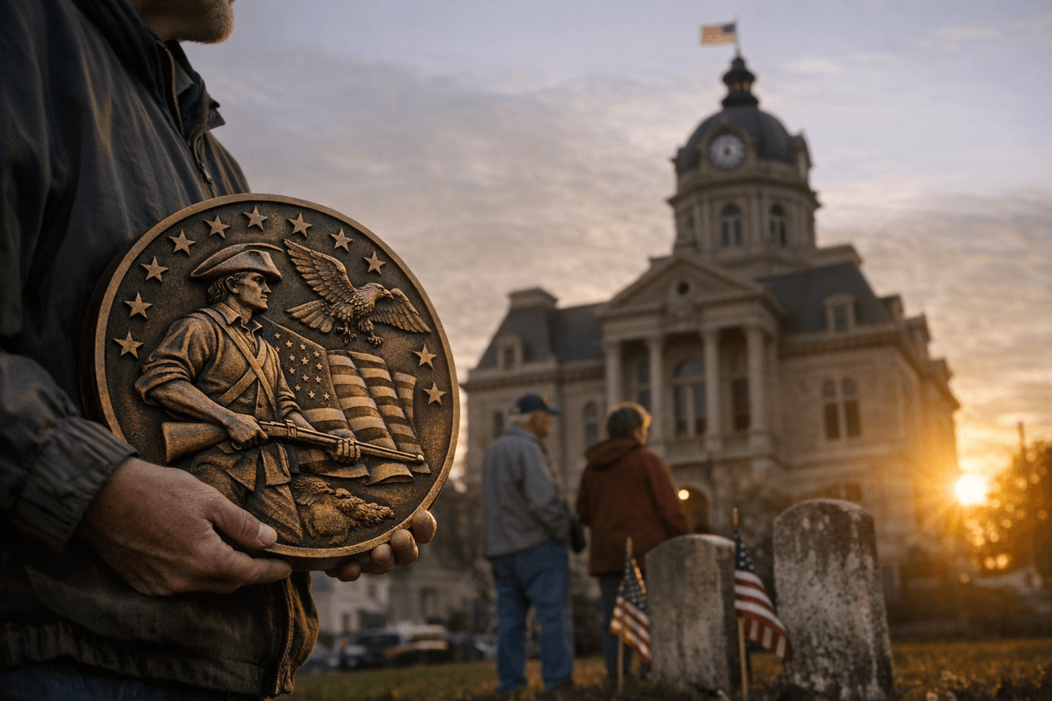 Dubois County Approves 24-inch Bronze America 250 Patriot Marker for Courthouse
