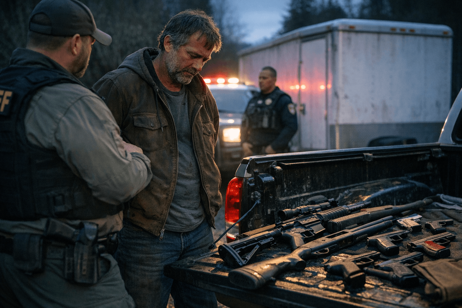 Veneta man Brian Mitzel, 52, arrested after seizure of stolen trailer, firearms