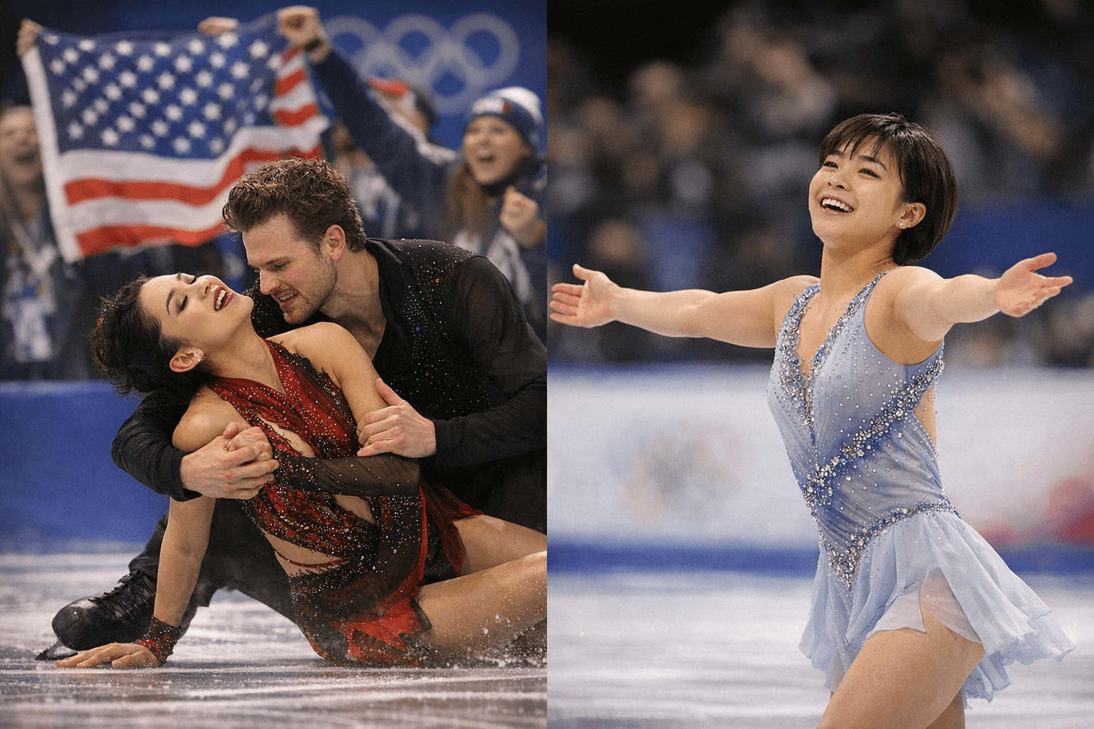 Chock and Bates lift Team USA; Sakamoto leads women’s short