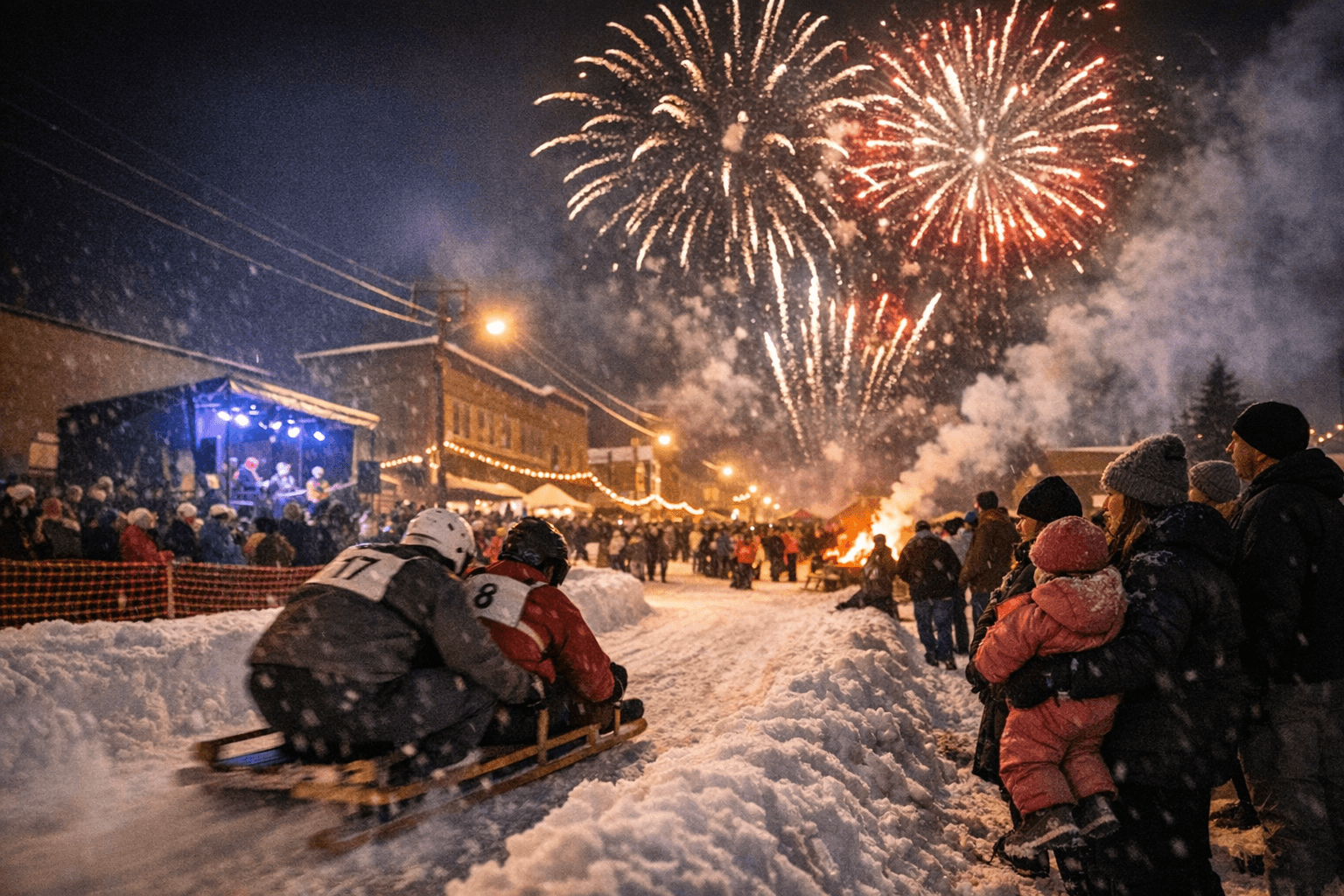 Two Harbors Winter Frolic February 6 and 7 Features Races, Fireworks, Music