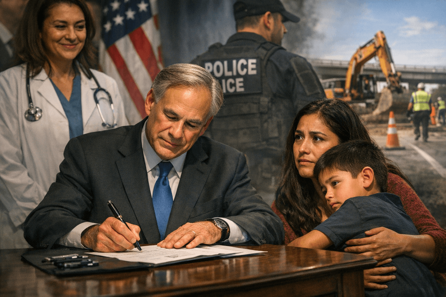 Governor signs medical compacts, Immigrant Safety Act and $1.5B road bonds