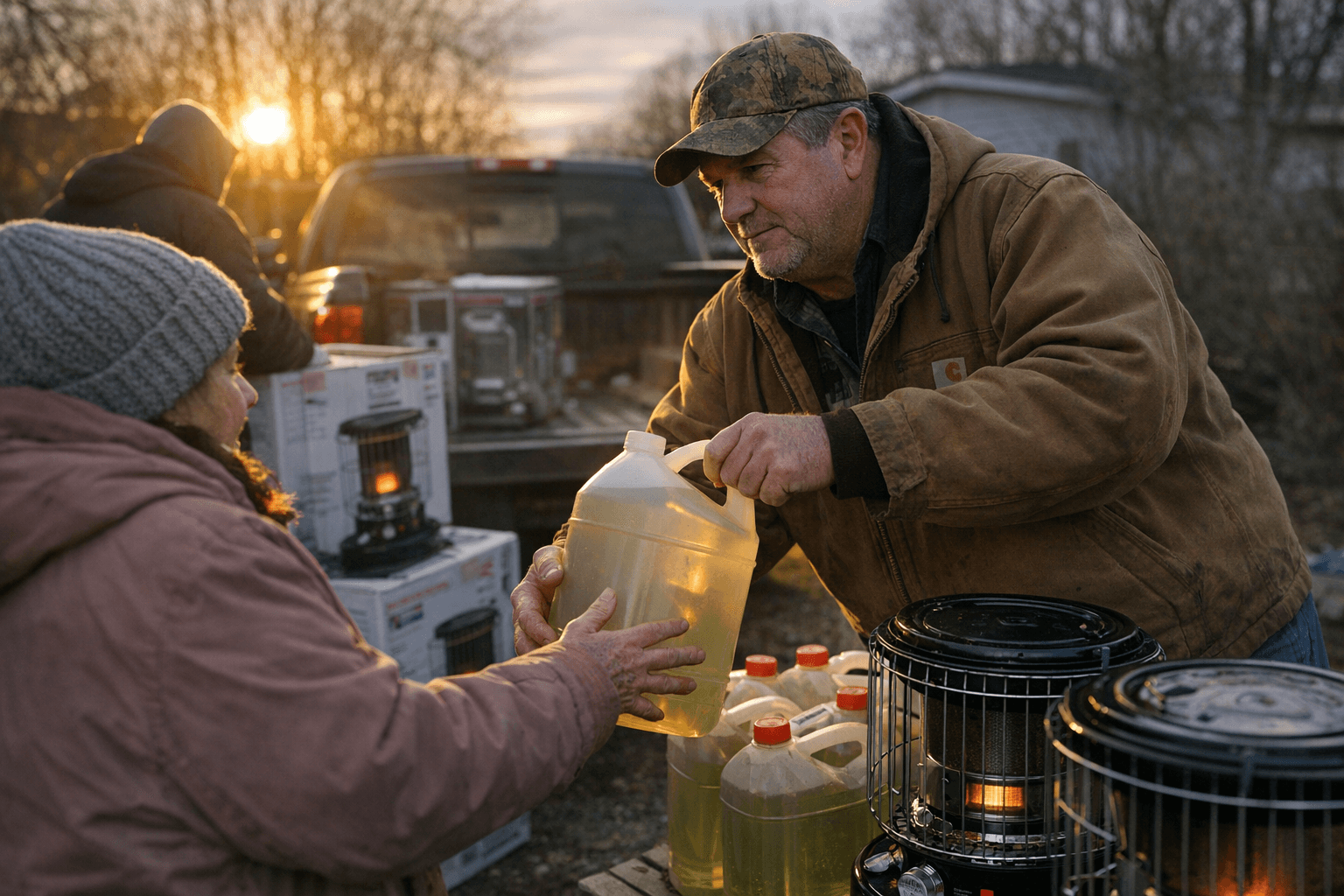 Lafayette County District 2 Supervisor John Morgan Purchases, Distributes Heaters and Oil