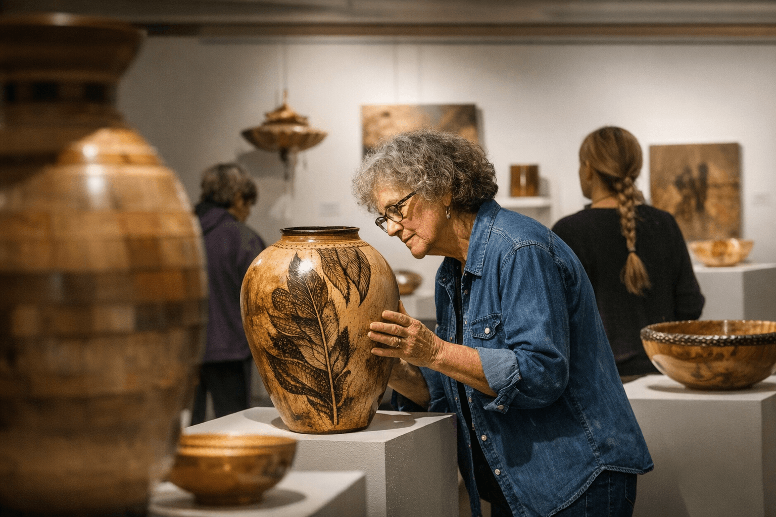 Works in Wood: Women in Turning Opens at Falmouth and Bourne