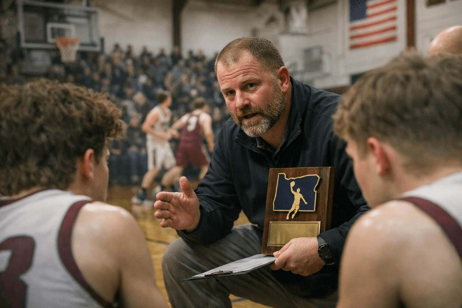 Union boys basketball coach Odin Miller honored by OSAA for coaching excellence