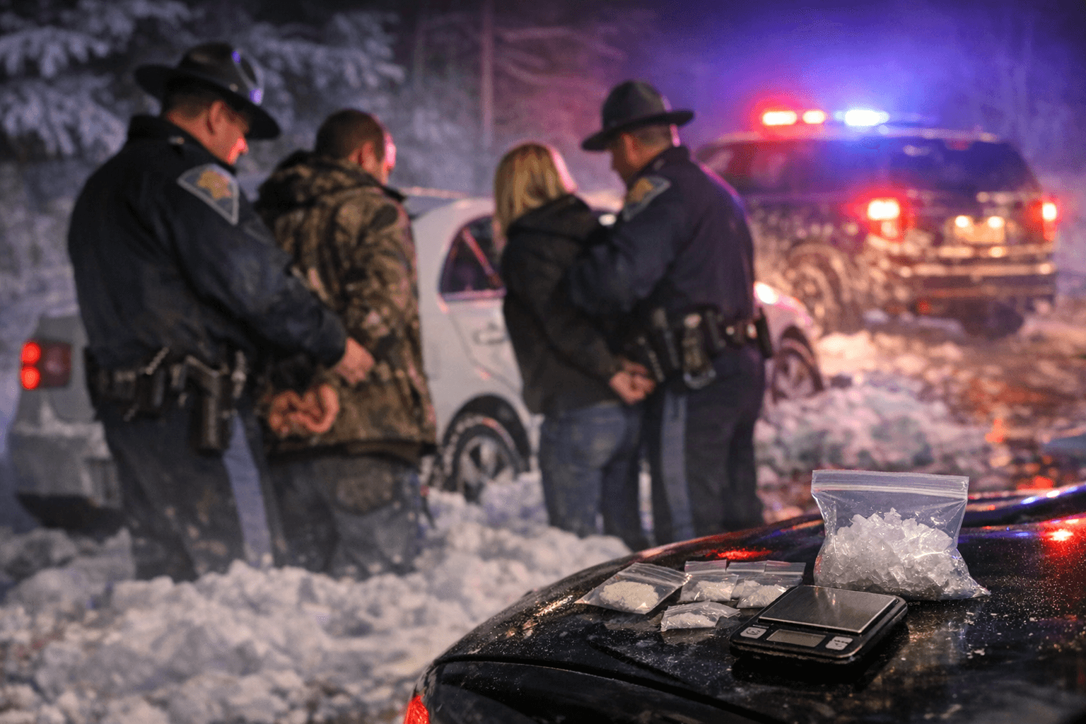 Troopers Find 33.5 Grams of Suspected Meth, Arrest Two in Dubois County