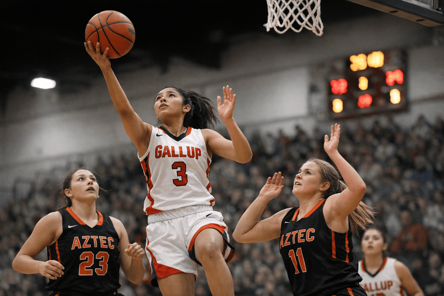 Gallup Bengals girls rout Aztec 72-21 in dominant Feb. 3 win