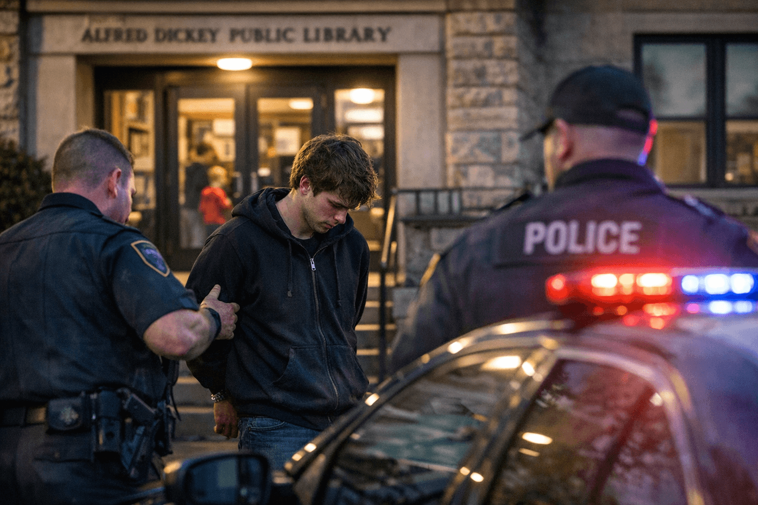 23-Year-Old Jamestown Man Arrested Outside Library Charged with Luring Minor by Computer
