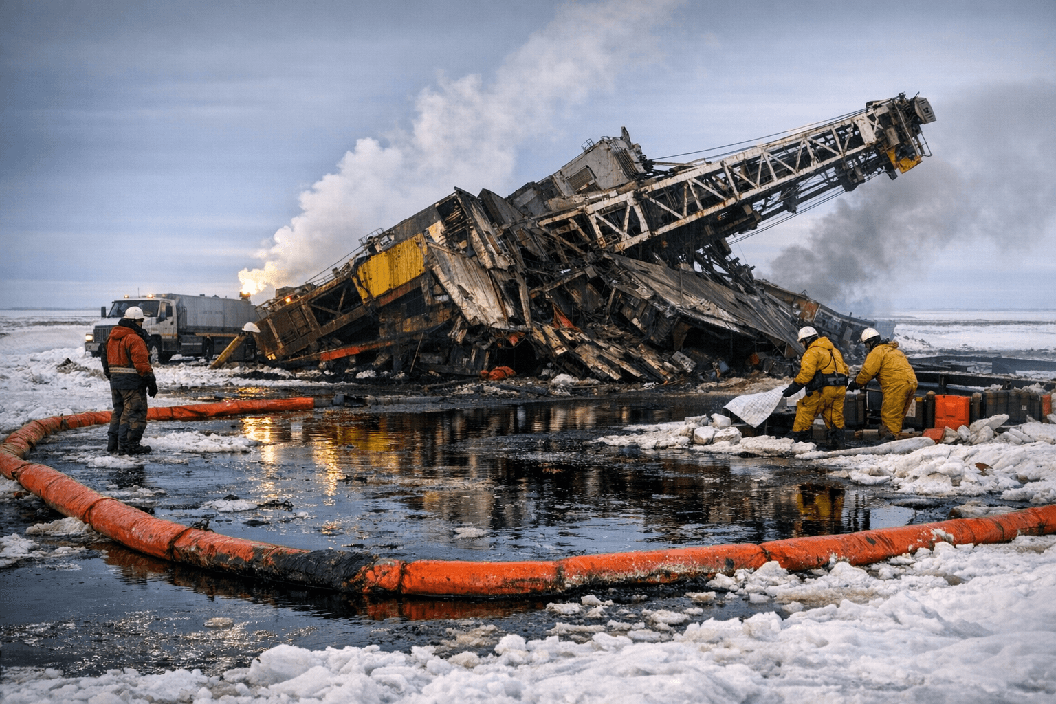 Toppled Doyon Rig 26 Near Nuiqsut Sparks Oil Spill Response