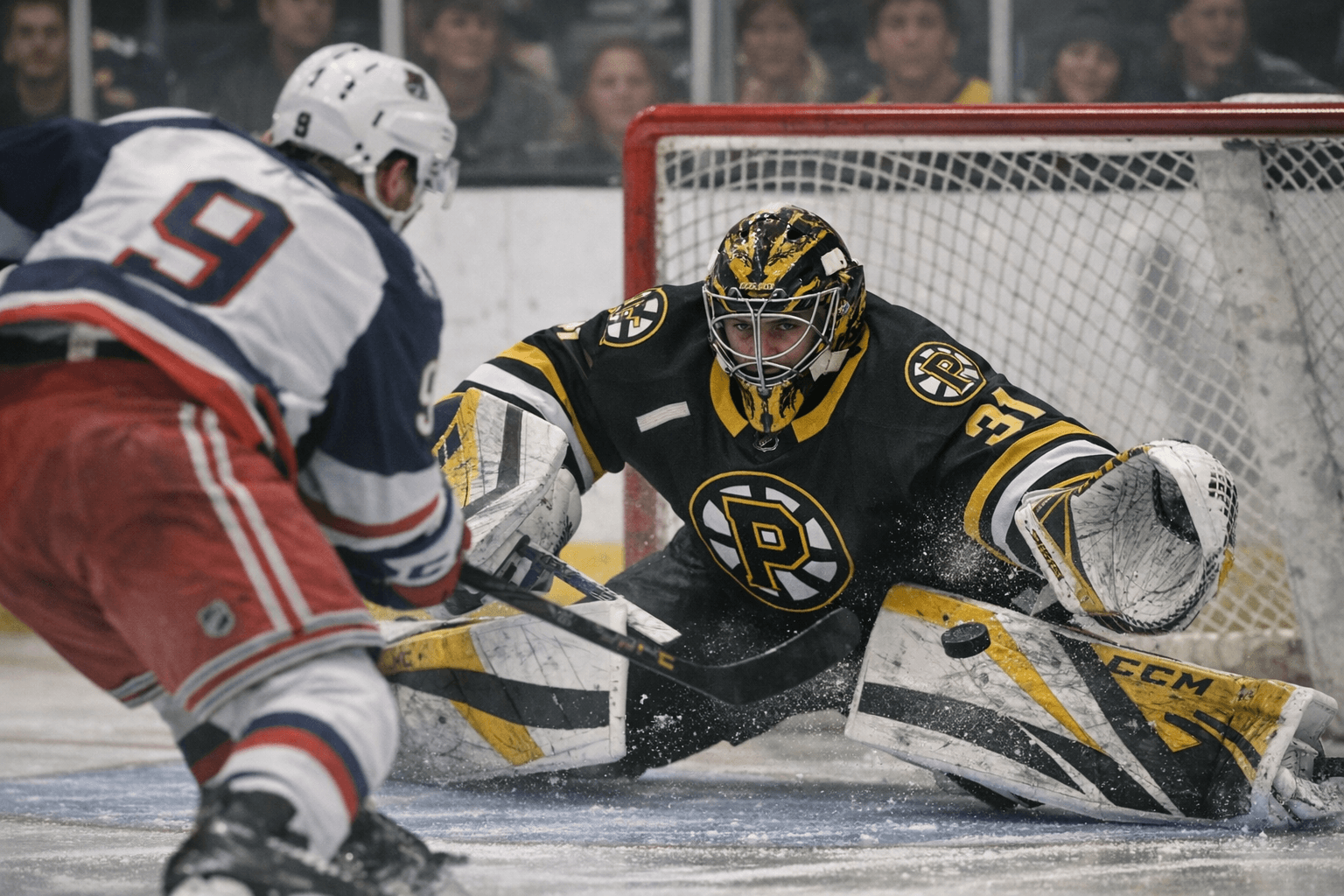 Cavallin Stops Wolf Pack in Shootout as Bruins Win 10th Straight