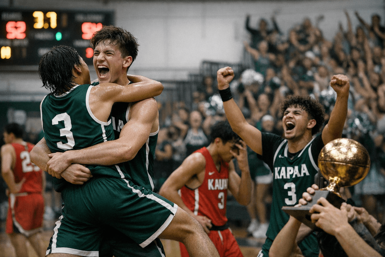 Kapaa beats Kauai 52-44, clinches KIF title and state berth