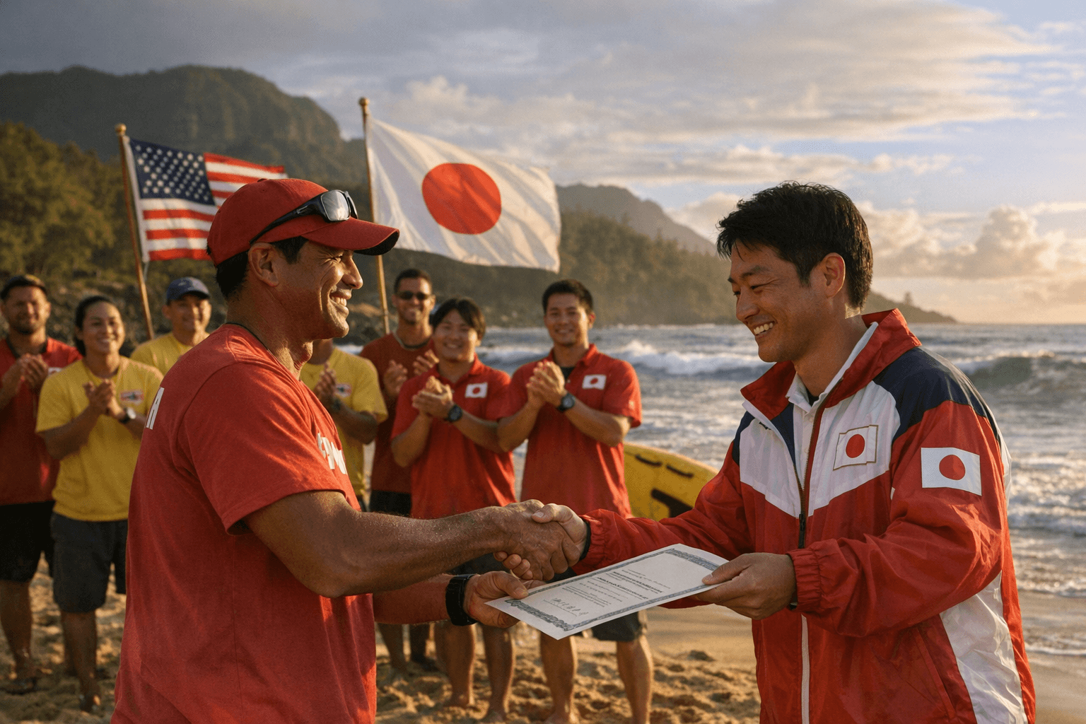 Public Invited to Kaua‘i Certificate Ceremony for Okinawan Lifeguard Exchange