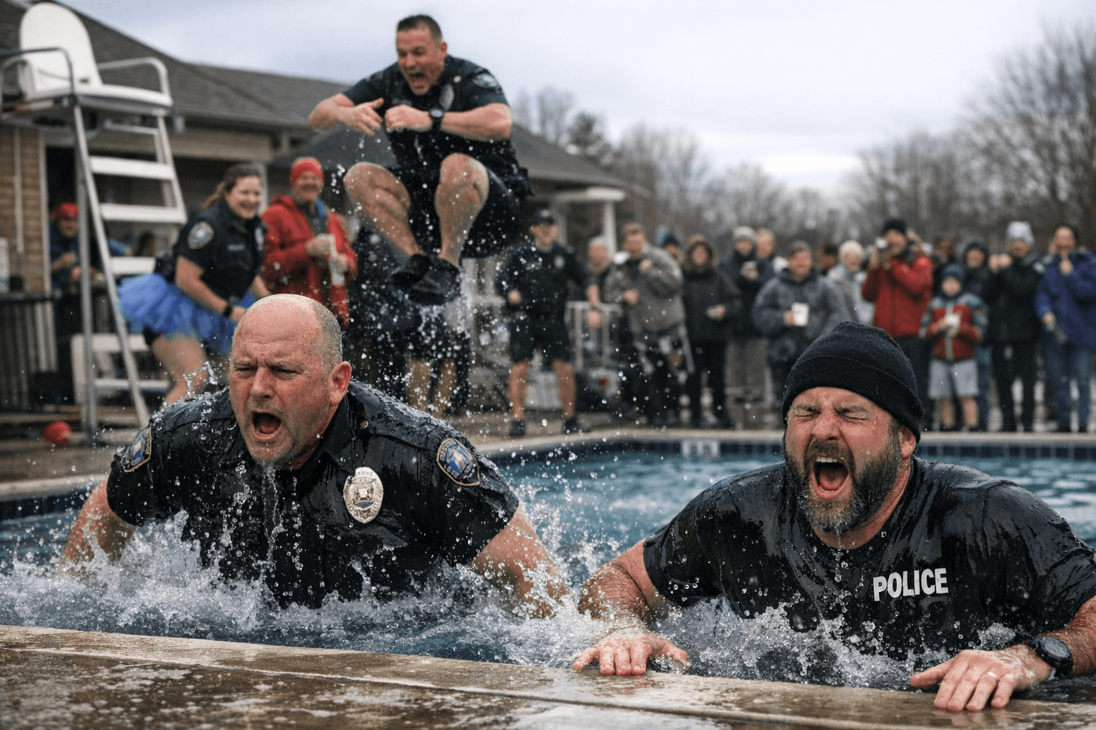 Wake Forest Police Department Polar Plunge to Benefit Special Olympics