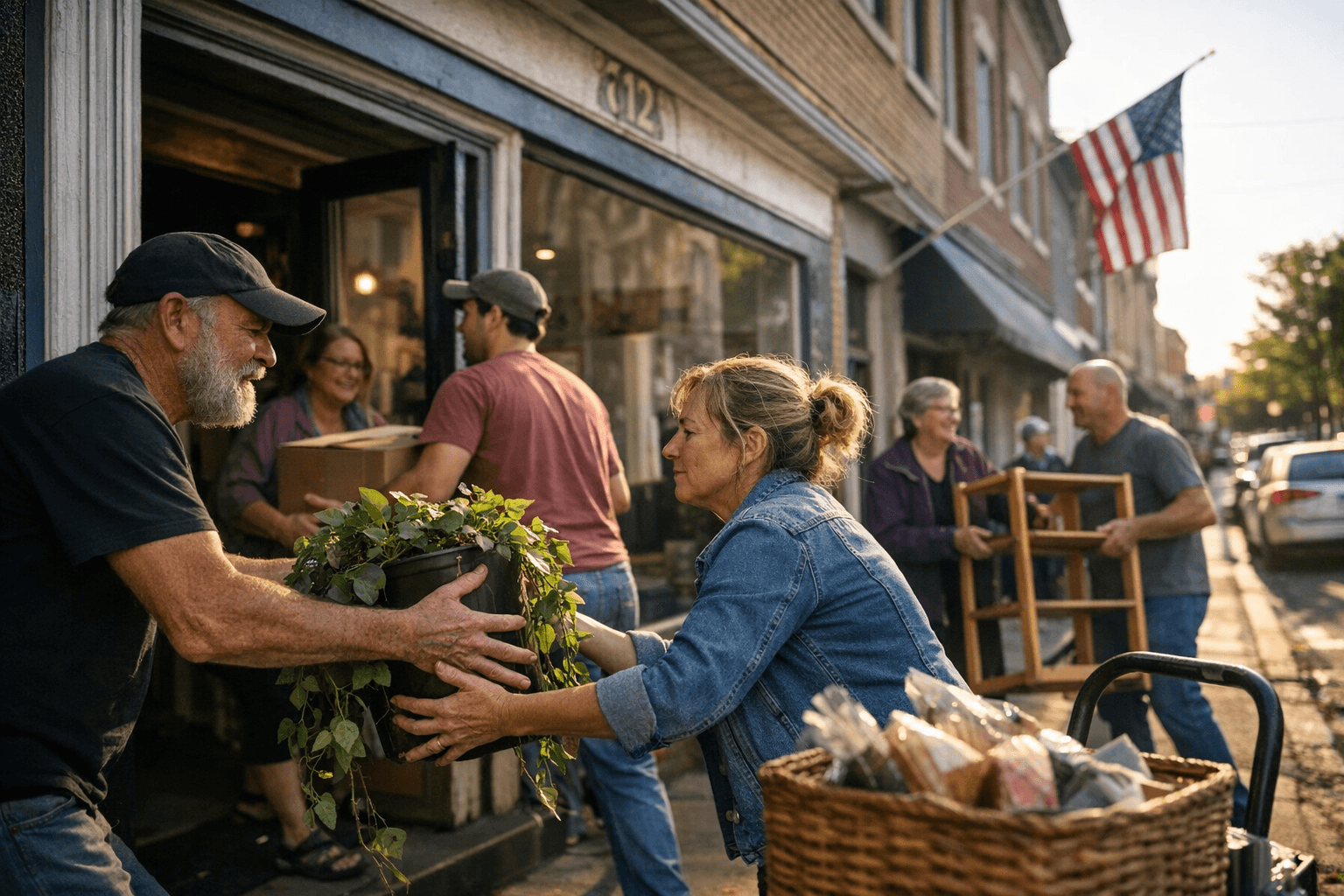 Neighbors, Merchants Help Thyme and Spice Move to 612 Jefferson Street