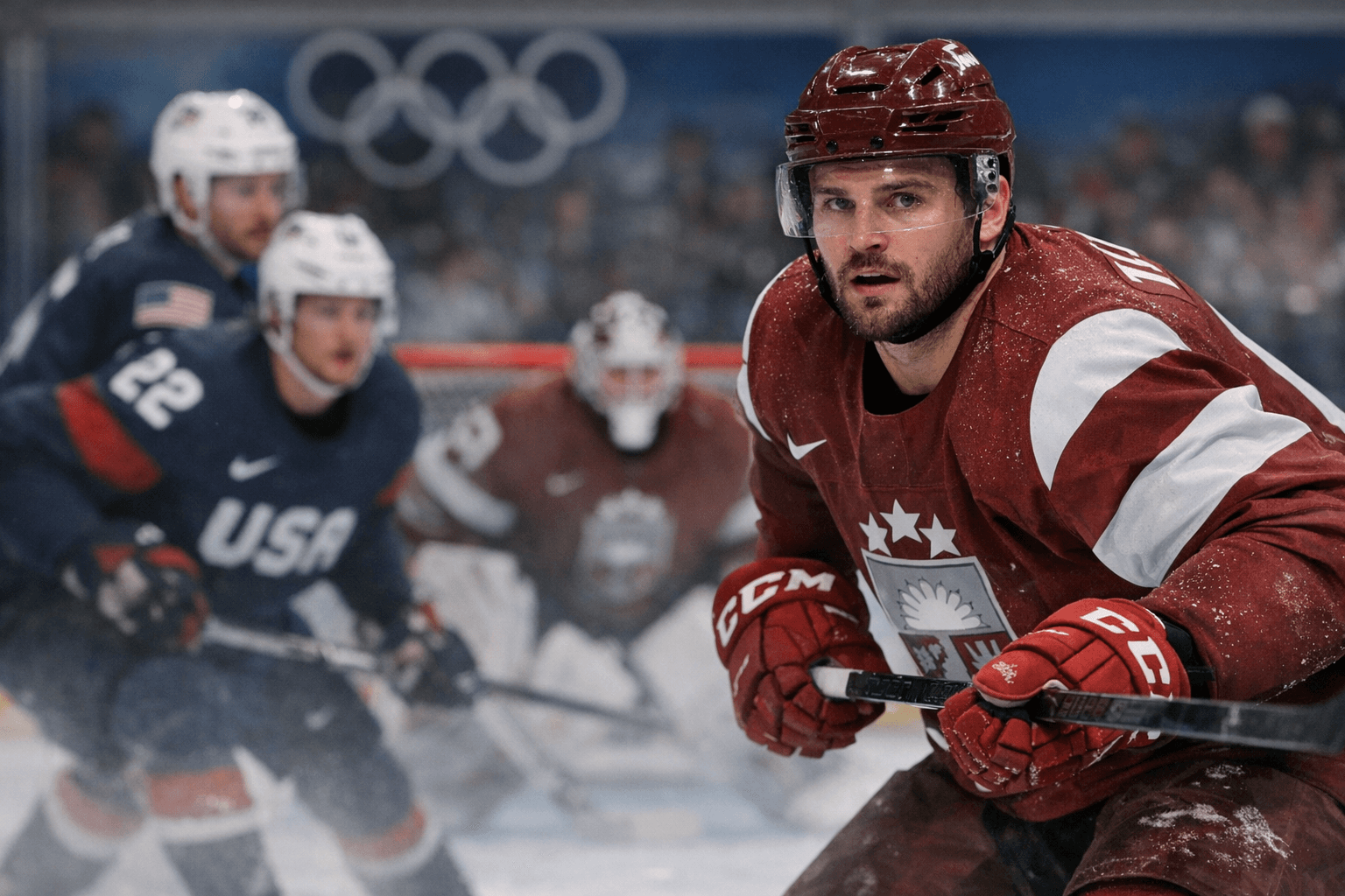 Griffins Forward Eduards Tralmaks Selected to Latvia Olympic Roster, Faces USA