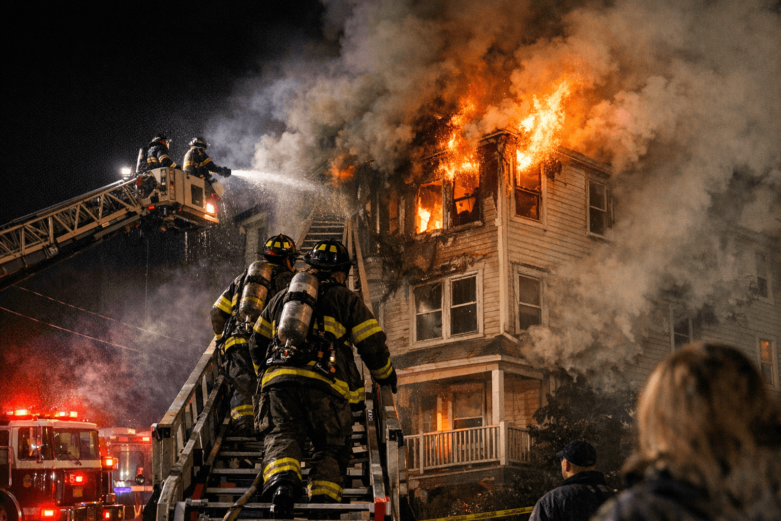 Middletown firefighters knock down third-floor blaze at 47 Underhill Road