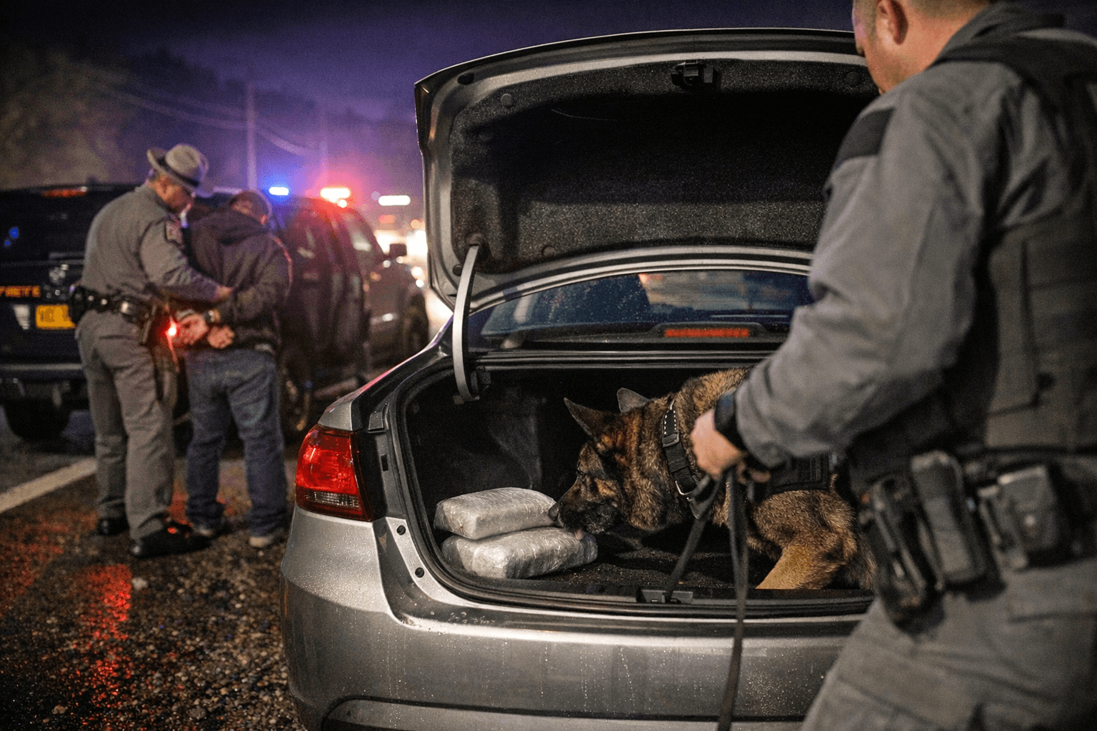 Troop K I-87 stop in Newburgh nets arrest after K-9 finds cocaine