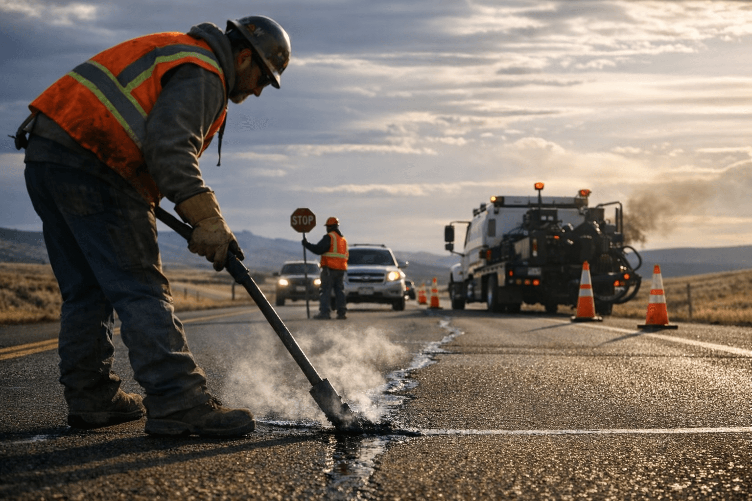 WYDOT District 1, contractor begin crack-sealing on US-287 across Albany County