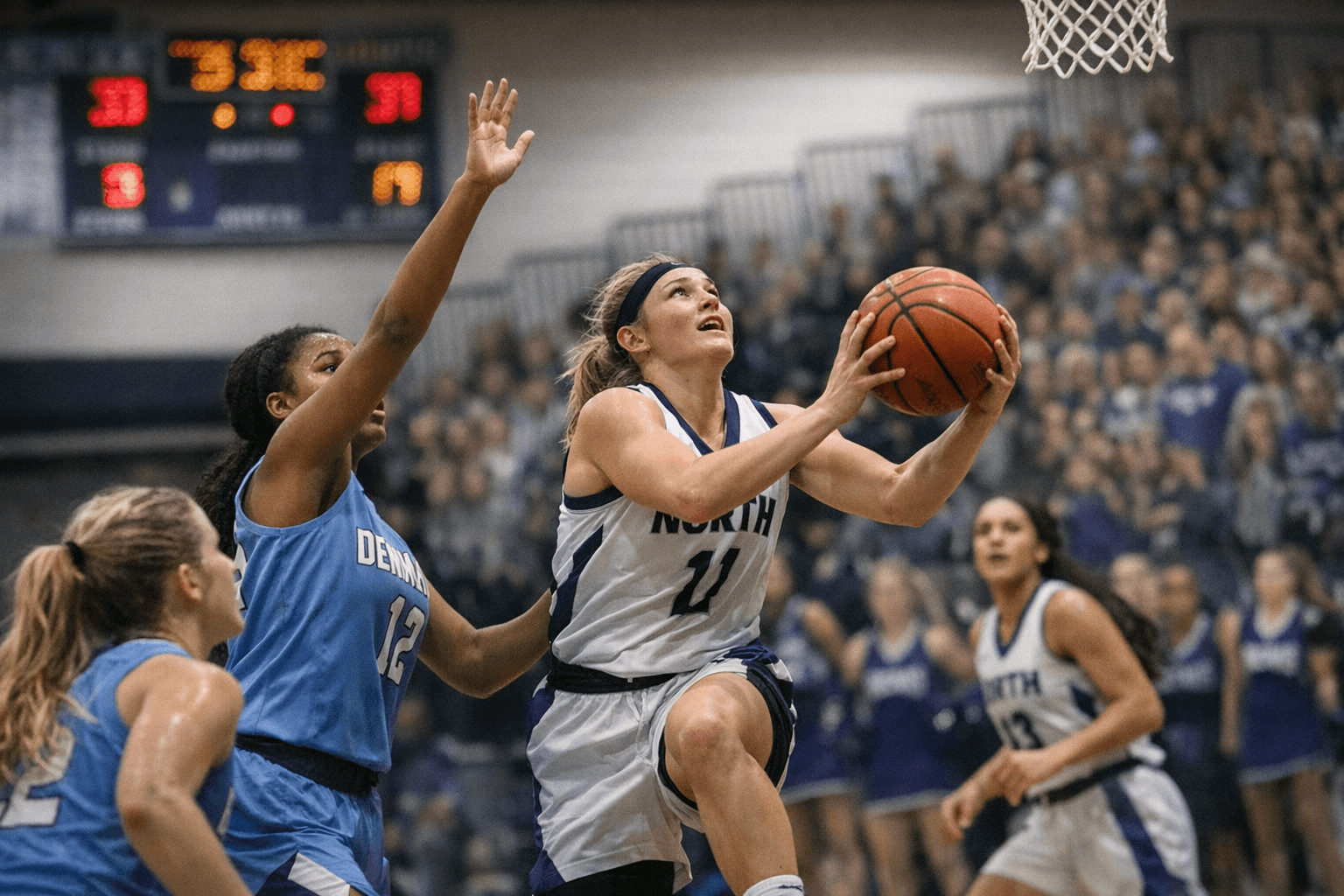 North Forsyth Varsity Girls Top Denmark 54-30 on Feb. 10