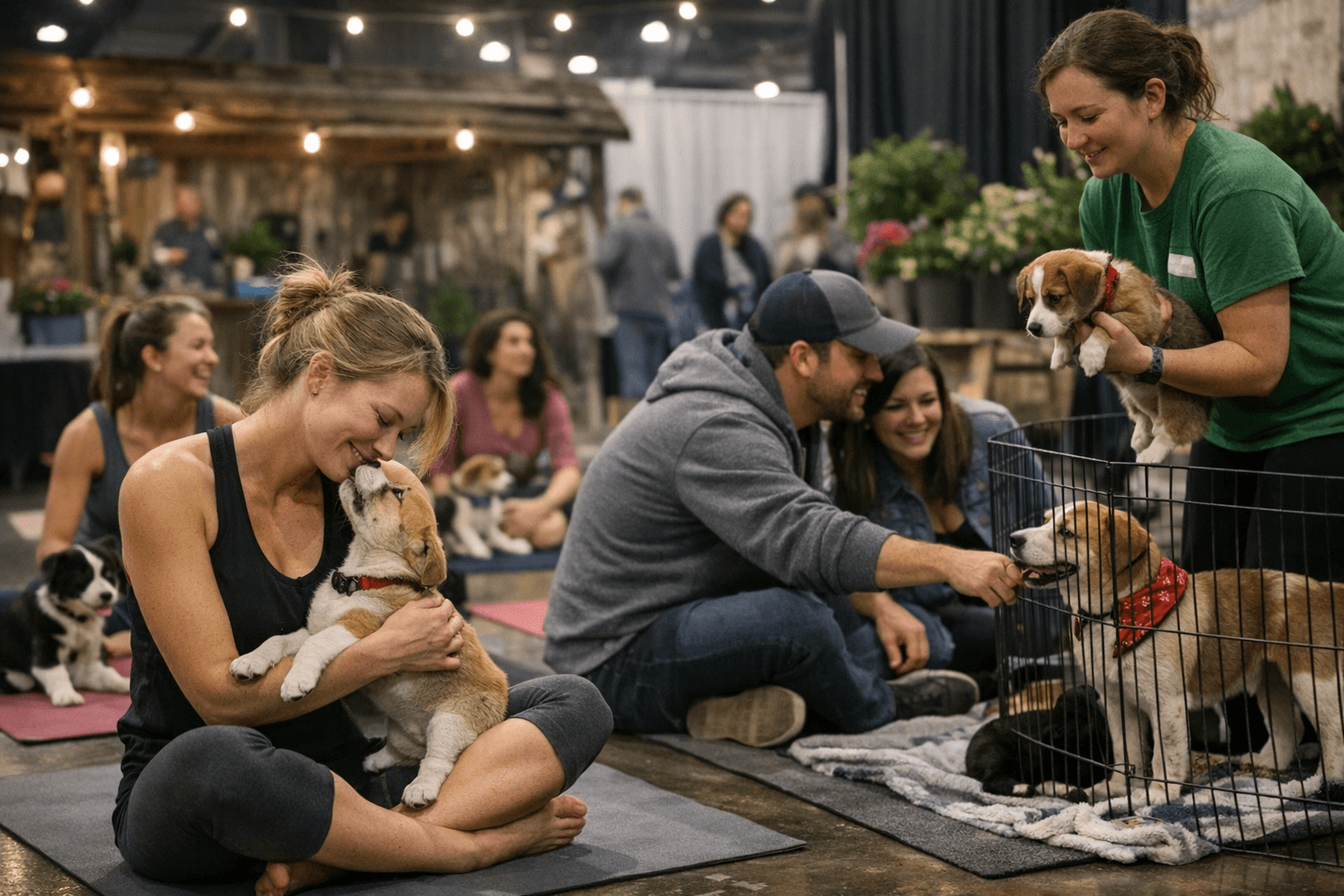 Central Ohio Home and Garden Show Hosts Free Puppy Yoga, On-site Adoptions