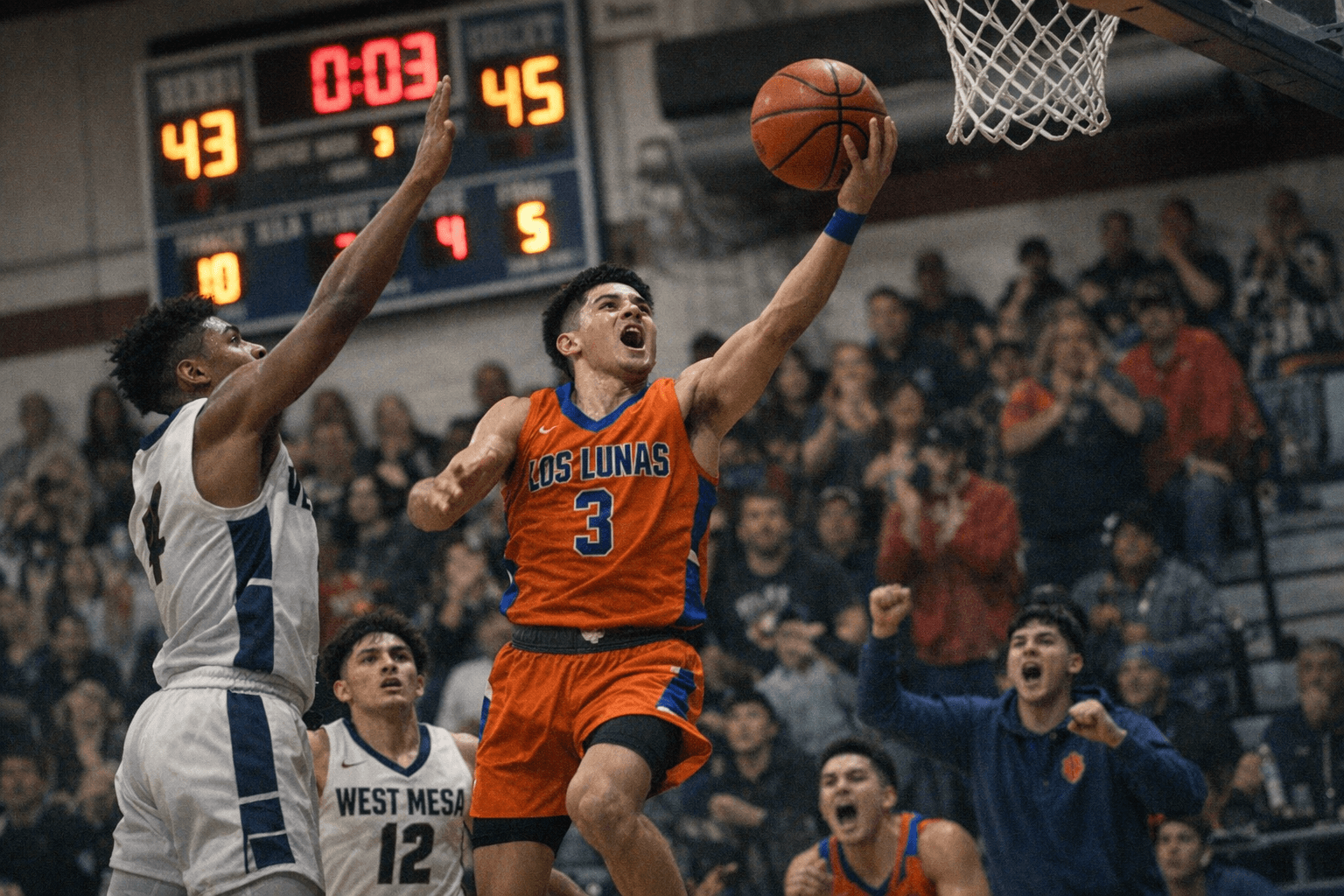 Los Lunas Boys Basketball Edges West Mesa 45-43 in Road Win