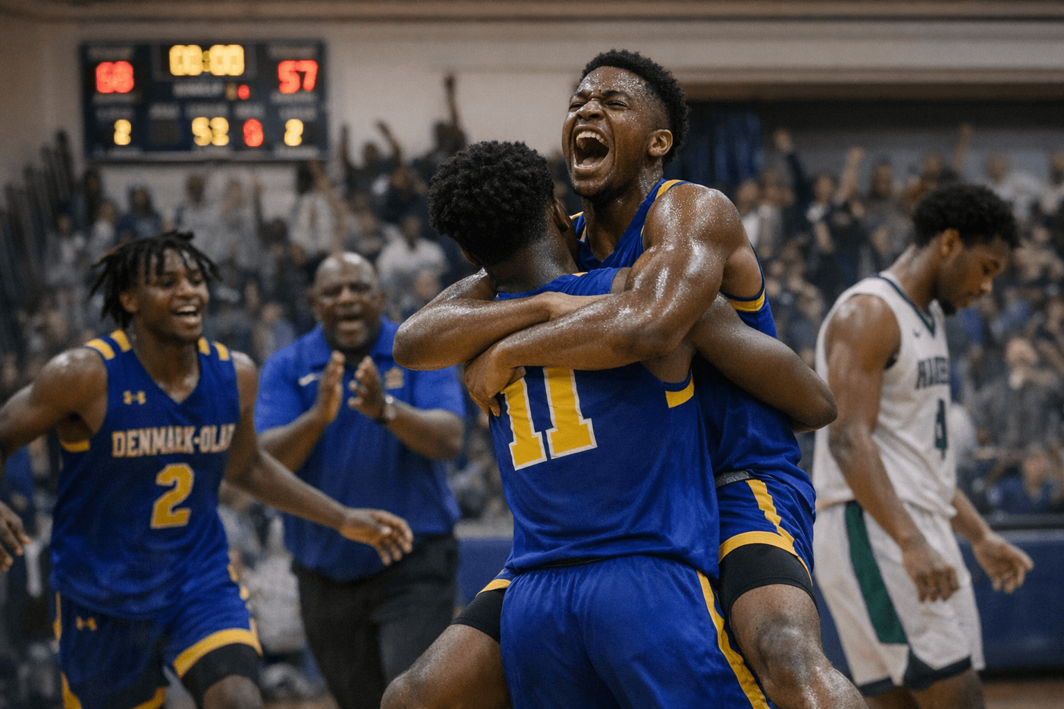 Denmark-Olar Varsity Boys Beat Hardeeville 68-57 in Bamberg County