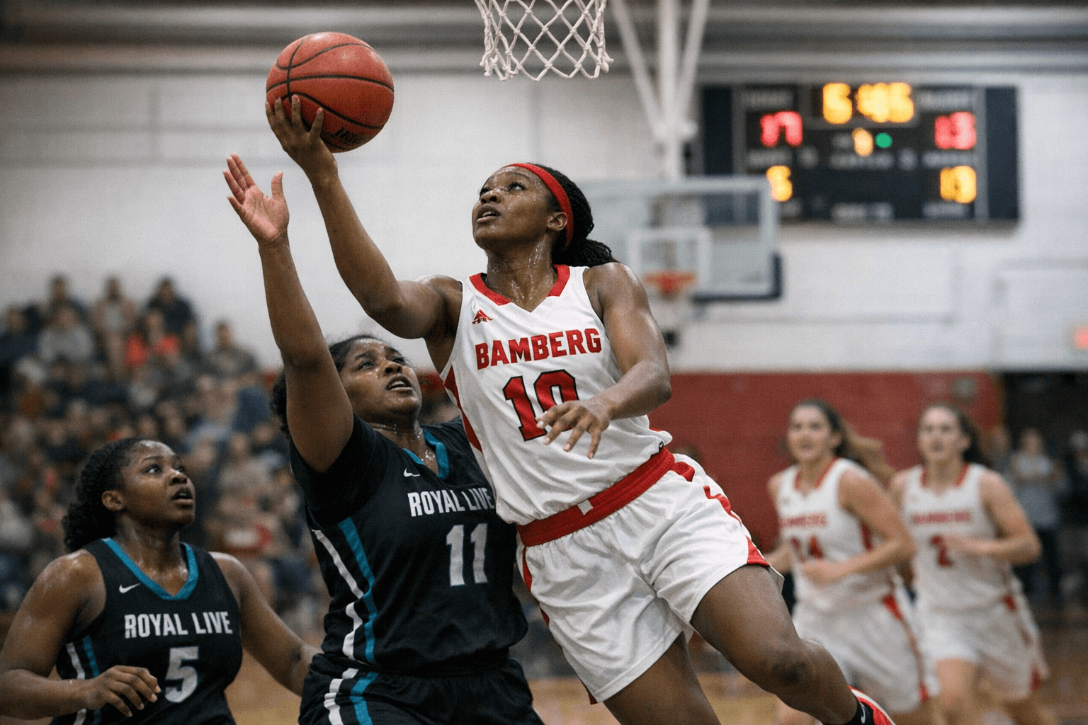 Bamberg-Ehrhardt Varsity Girls Dominate Royal Live Oaks 55-15 in Conference