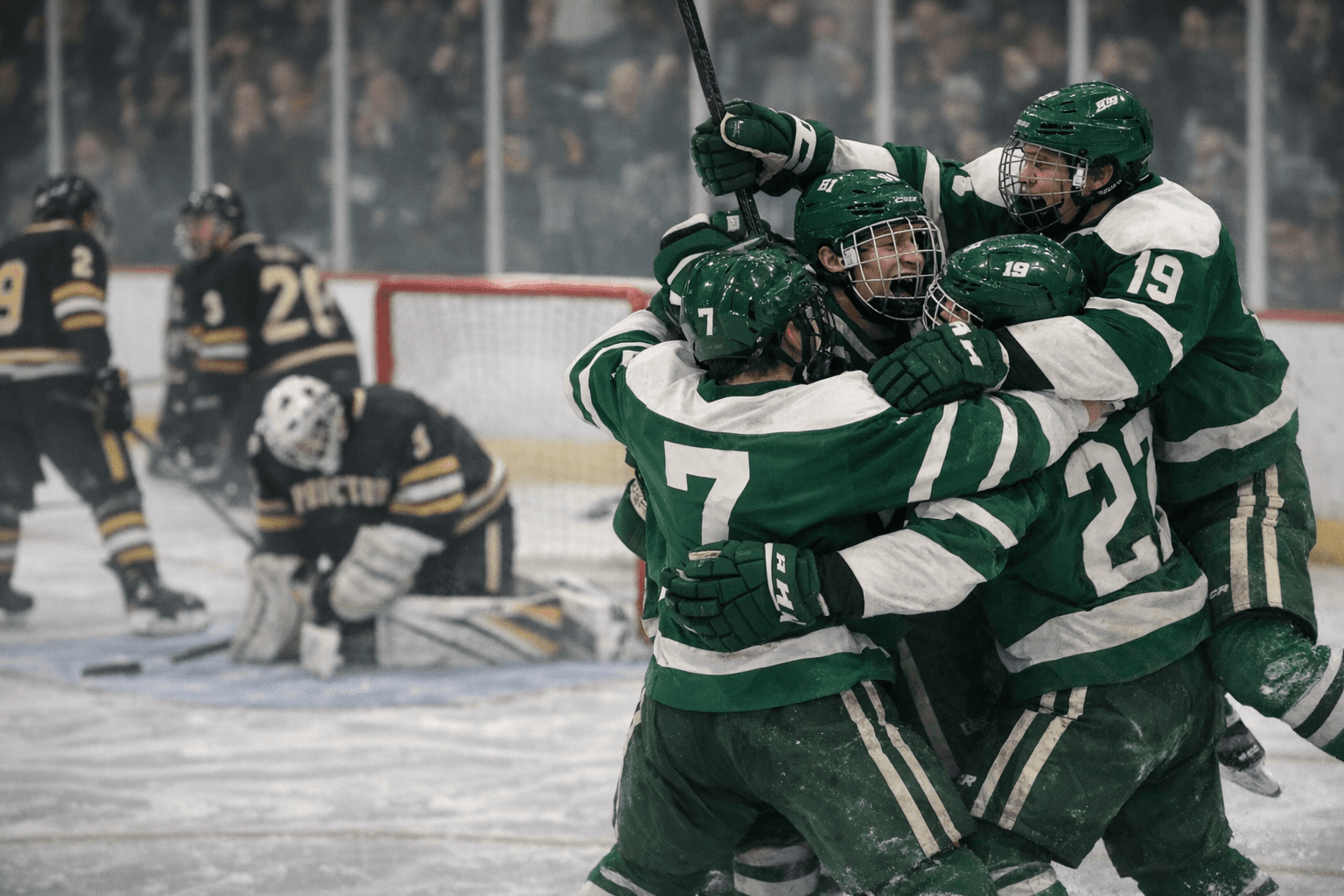 Roseau rallies from 2-0 deficit to beat Proctor 4-3 in overtime