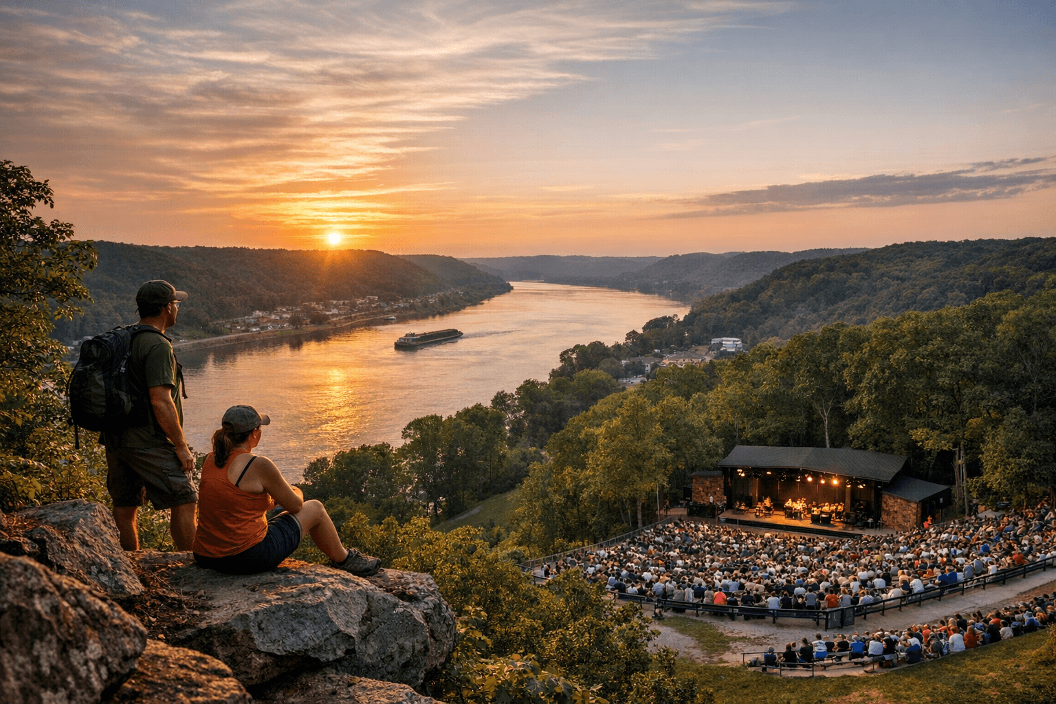Perry County contains nearly 60,000 acres of Hoosier Forest, riverfronts, amphitheatre