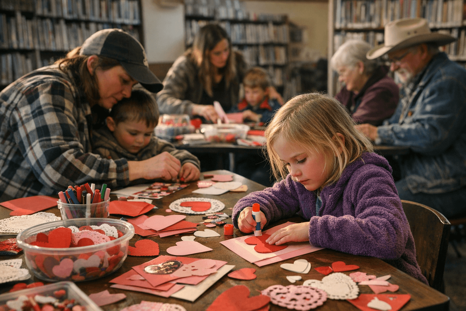 Lewis & Clark Library: Augusta Drop-In Valentine Making Feb. 9 and family events