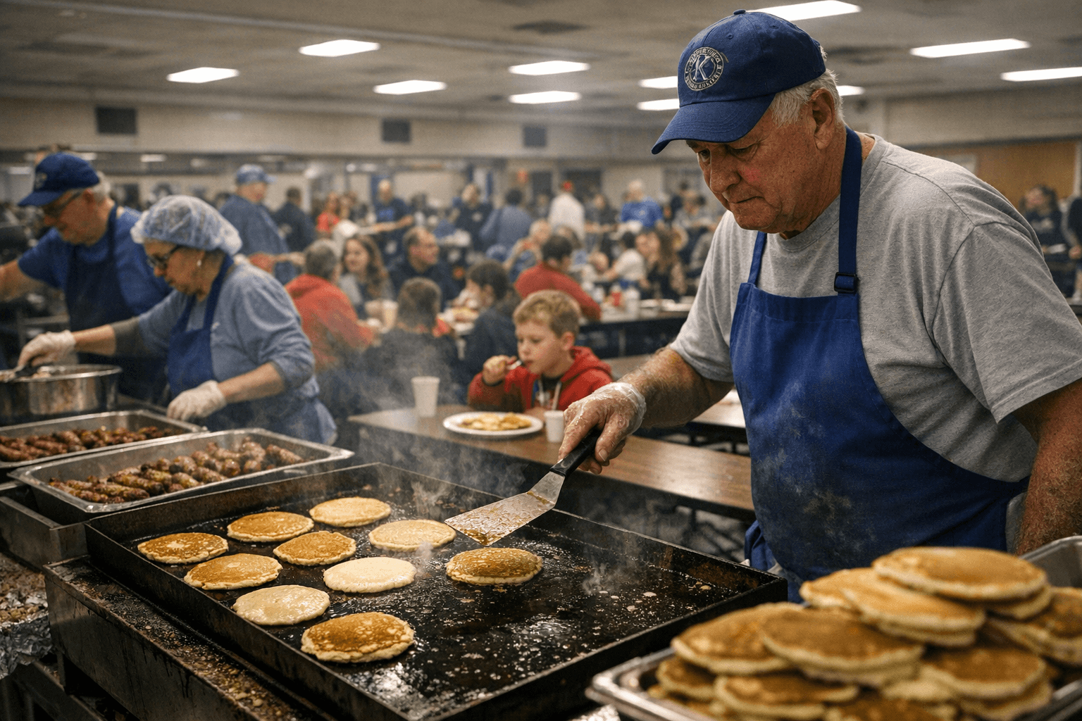 Kiwanis Club of Middletown Hosts 71st Pancake Day at Middletown High School