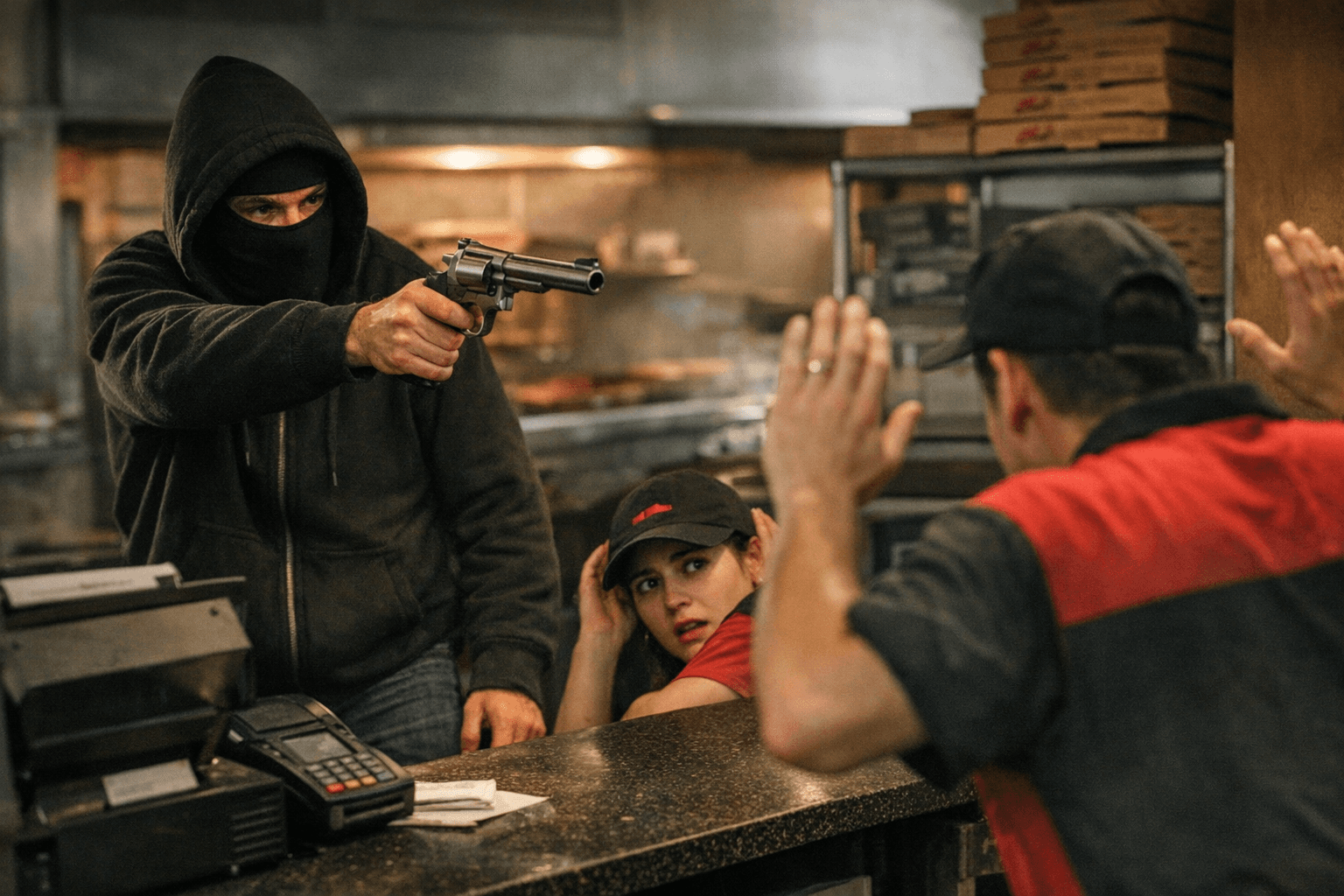 Armed suspect with large revolver robs Overland Park Pizza Hut