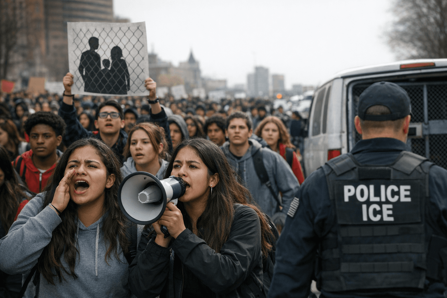 Hundreds of Baltimore Students Stage SOMOS-Led Walkout Demanding ICE Policy Changes