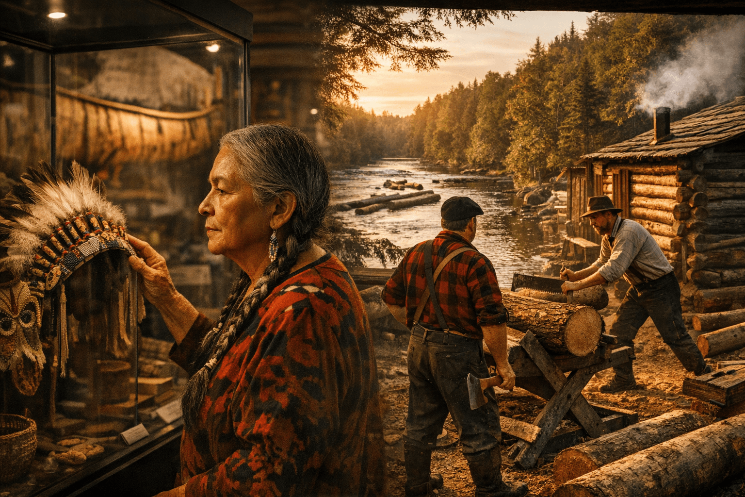 Menominee County's Adjacent Cultural and Logging Camp Museums Preserve Tribal History